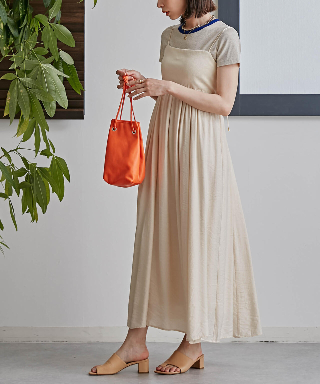 LB.03/リブドッキングキャミワンピース 6693119337