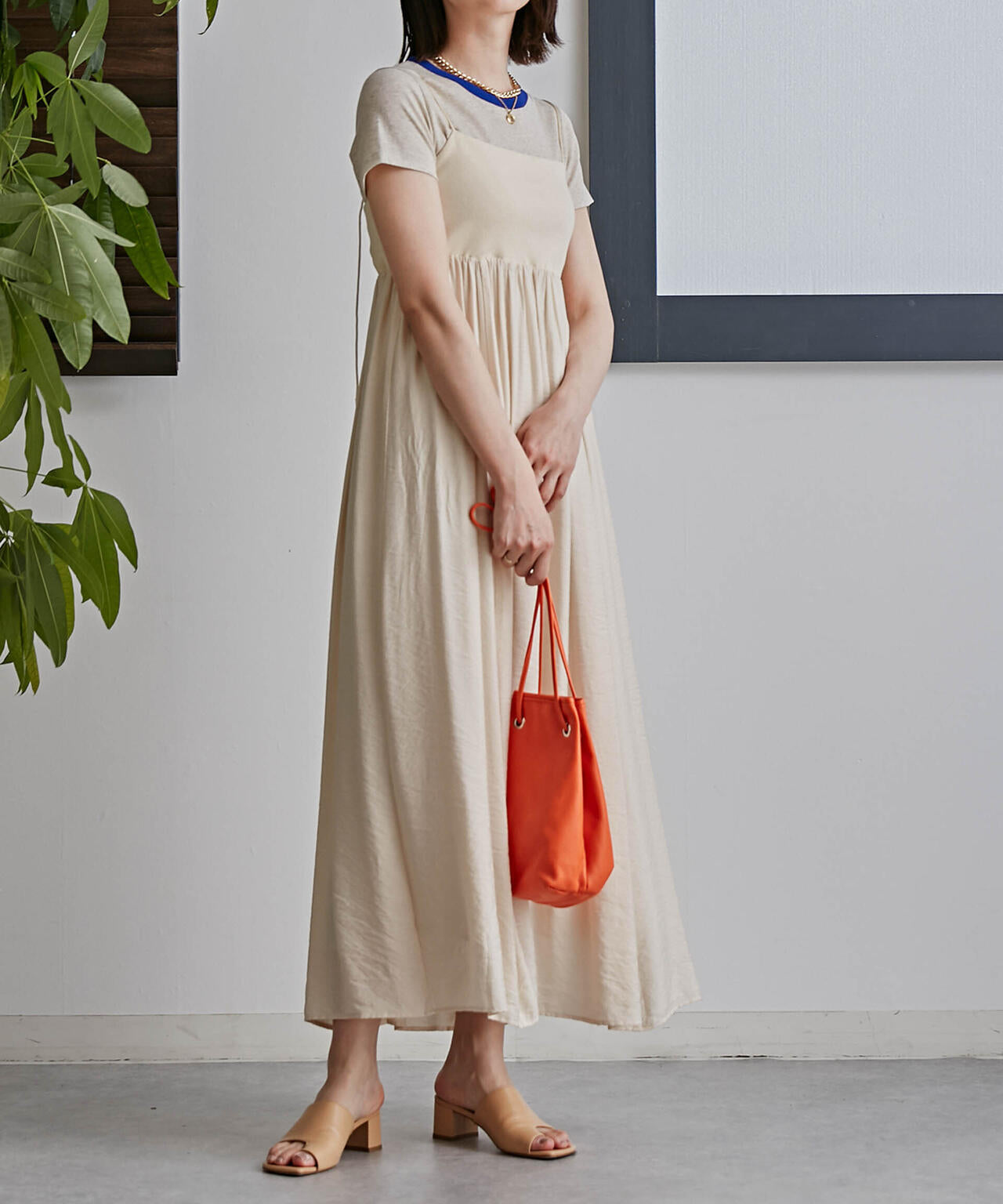 LB.03/リブドッキングキャミワンピース 6693119337