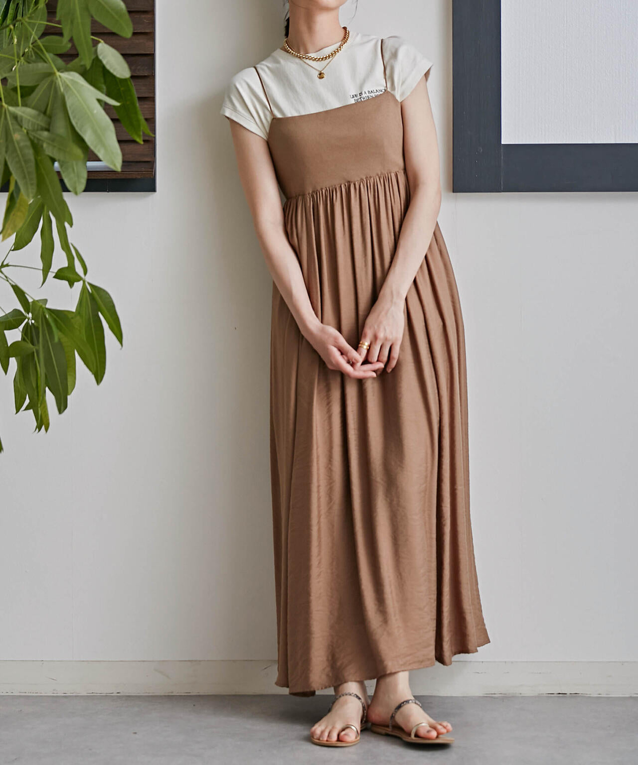 LB.03/リブドッキングキャミワンピース 6693119337