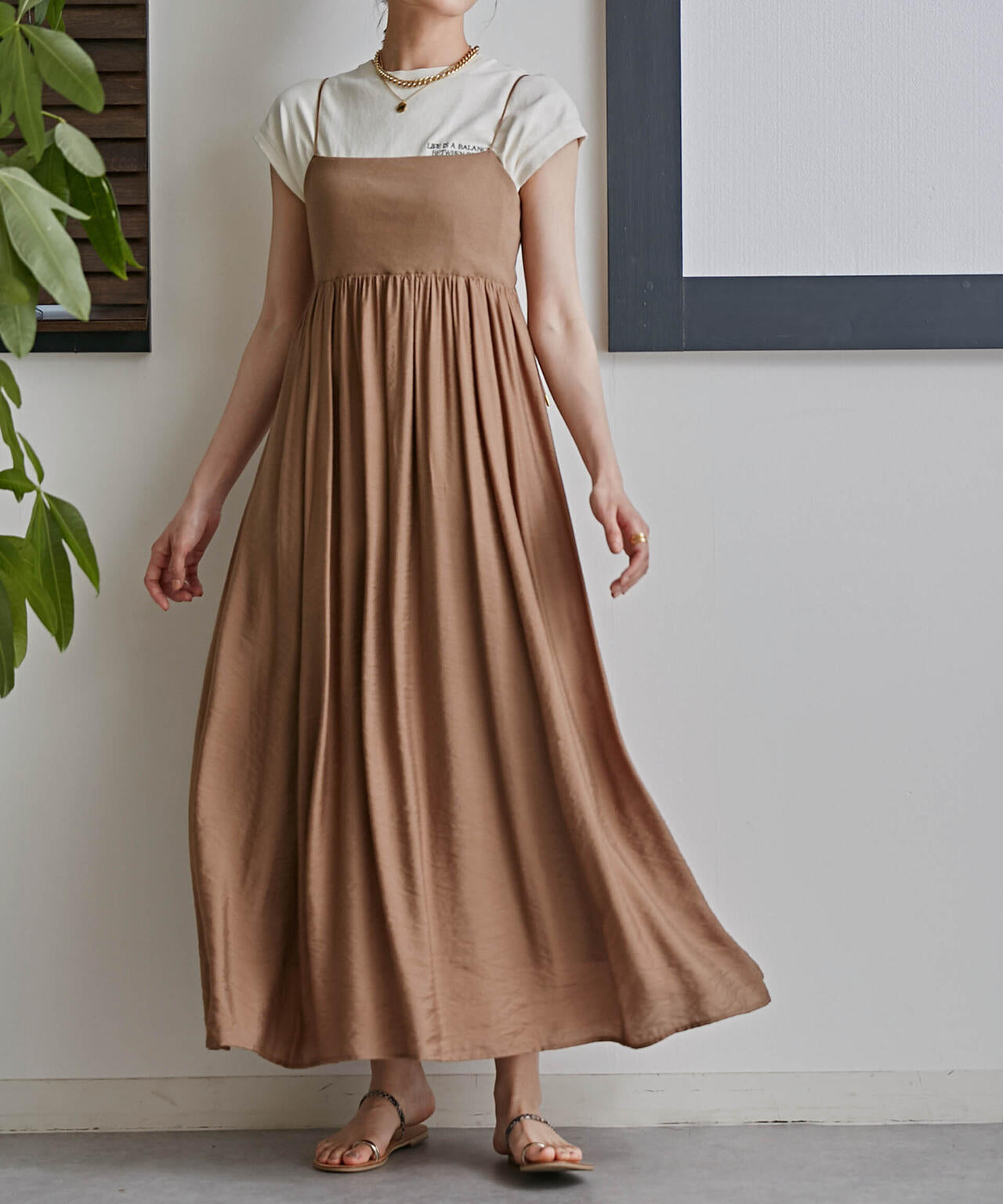 LB.03/リブドッキングキャミワンピース 6693119337