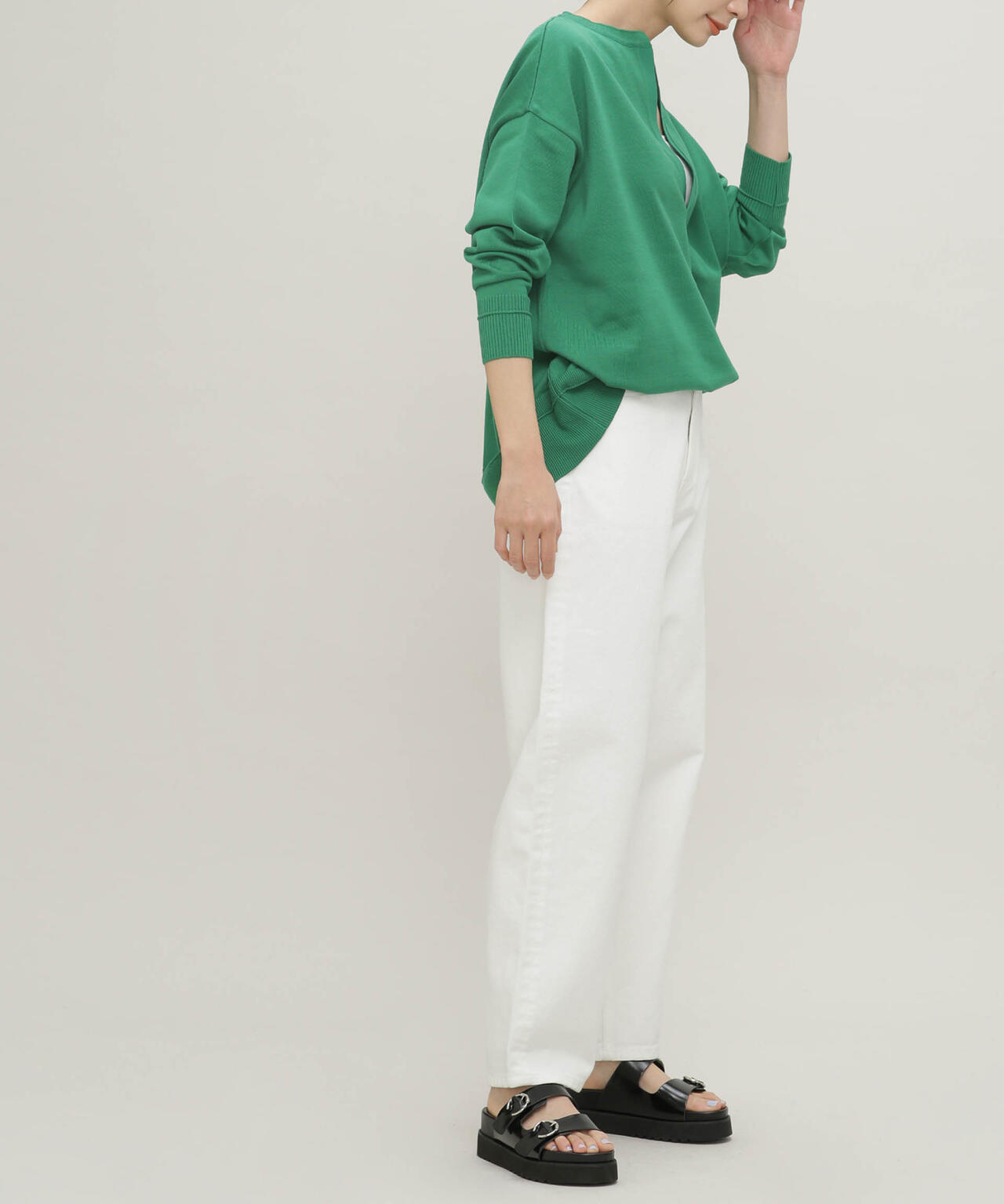 LB.03/思いきり洗えるニット スキッパーボーダープルオーバー 6693122304