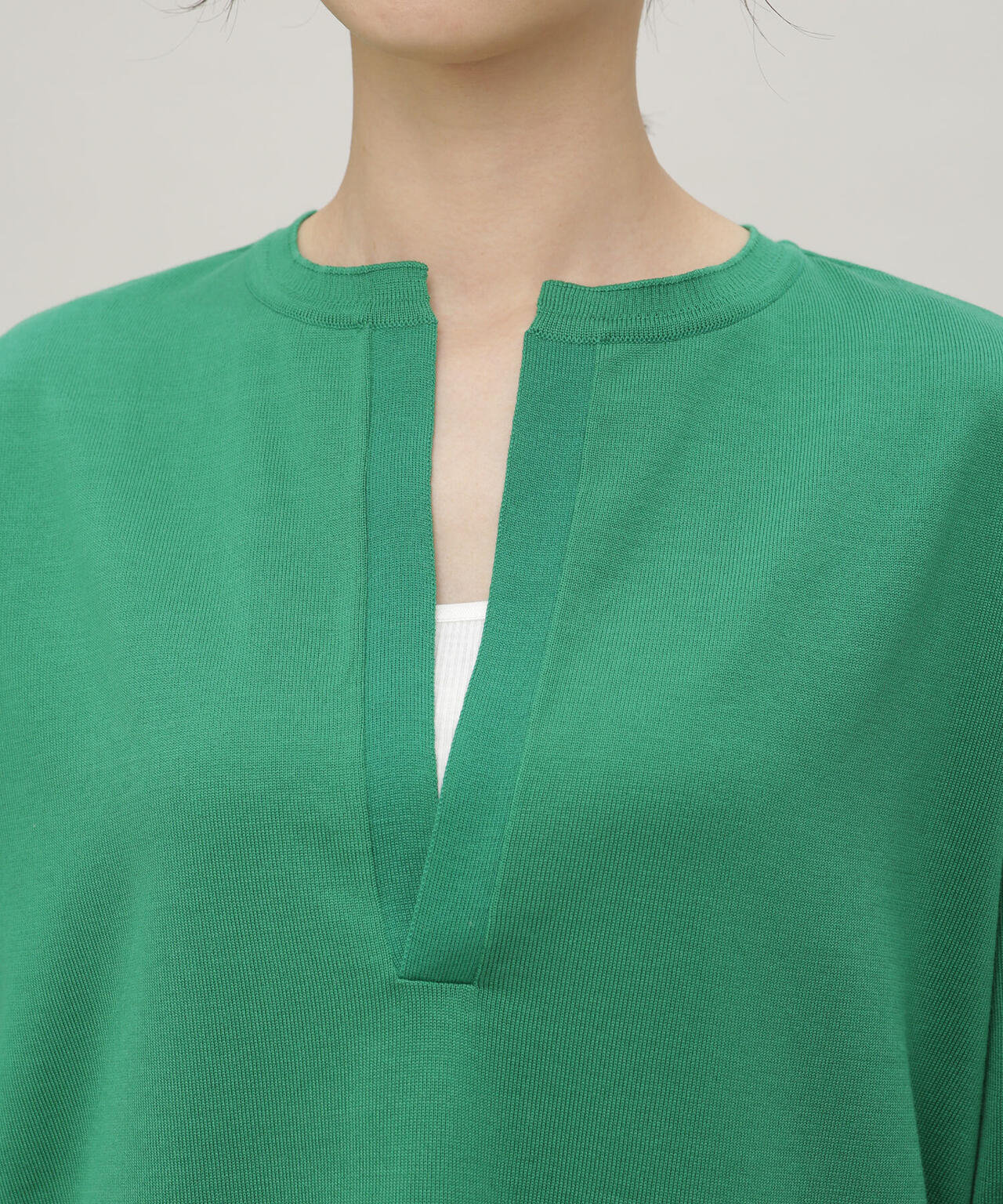 LB.03/思いきり洗えるニット スキッパーボーダープルオーバー 6693122304