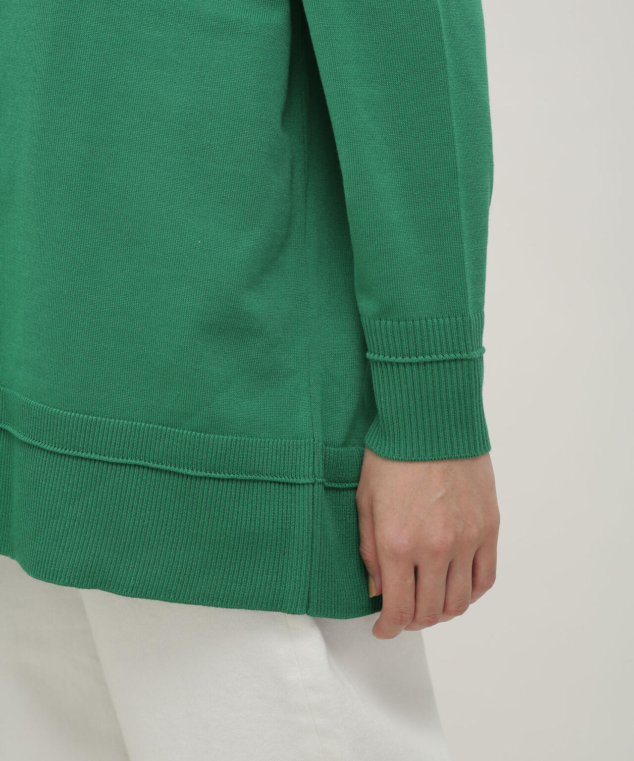 LB.03/思いきり洗えるニット スキッパーボーダープルオーバー 6693122304