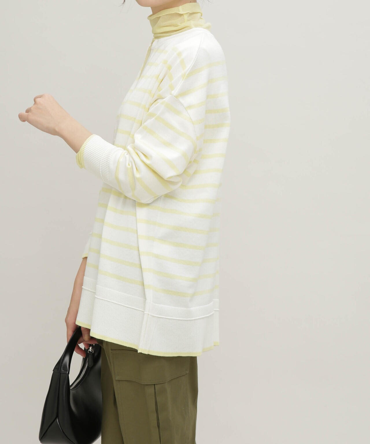 LB.03/思いきり洗えるニット スキッパーボーダープルオーバー 6693122304