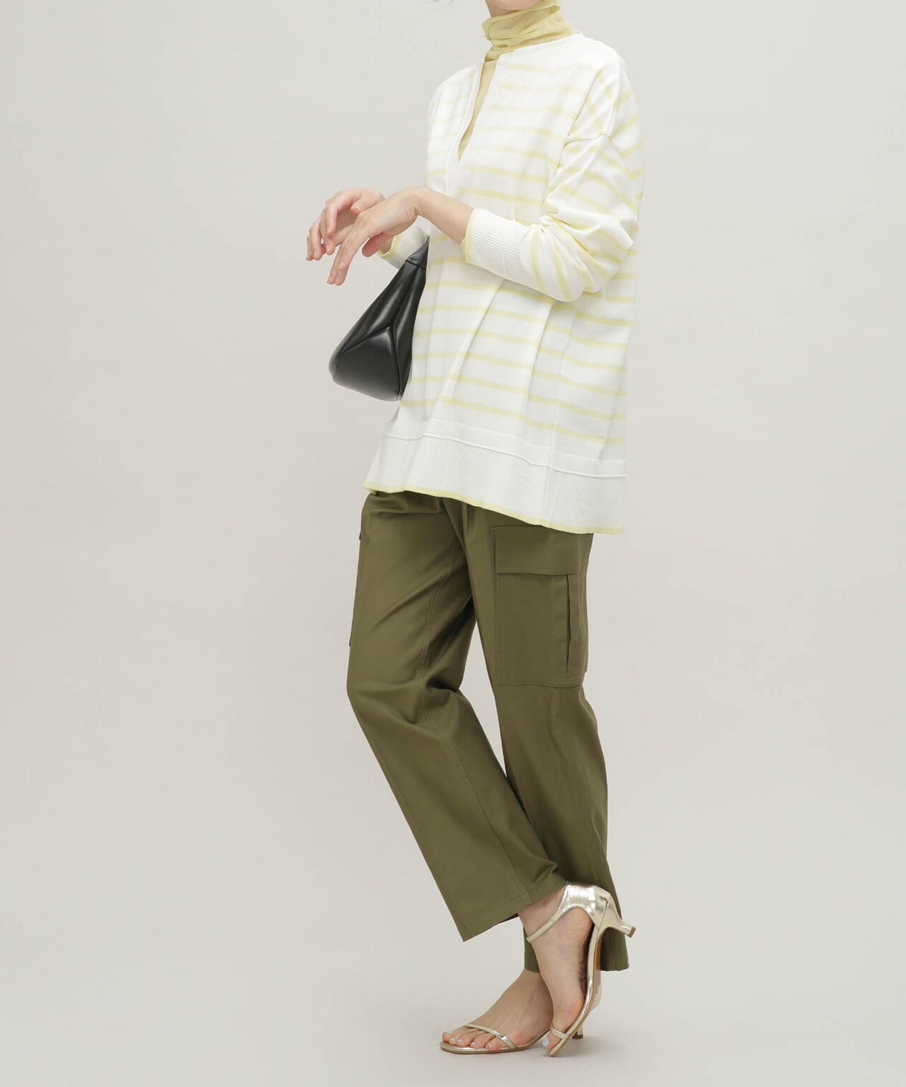 LB.03/思いきり洗えるニット スキッパーボーダープルオーバー 6693122304