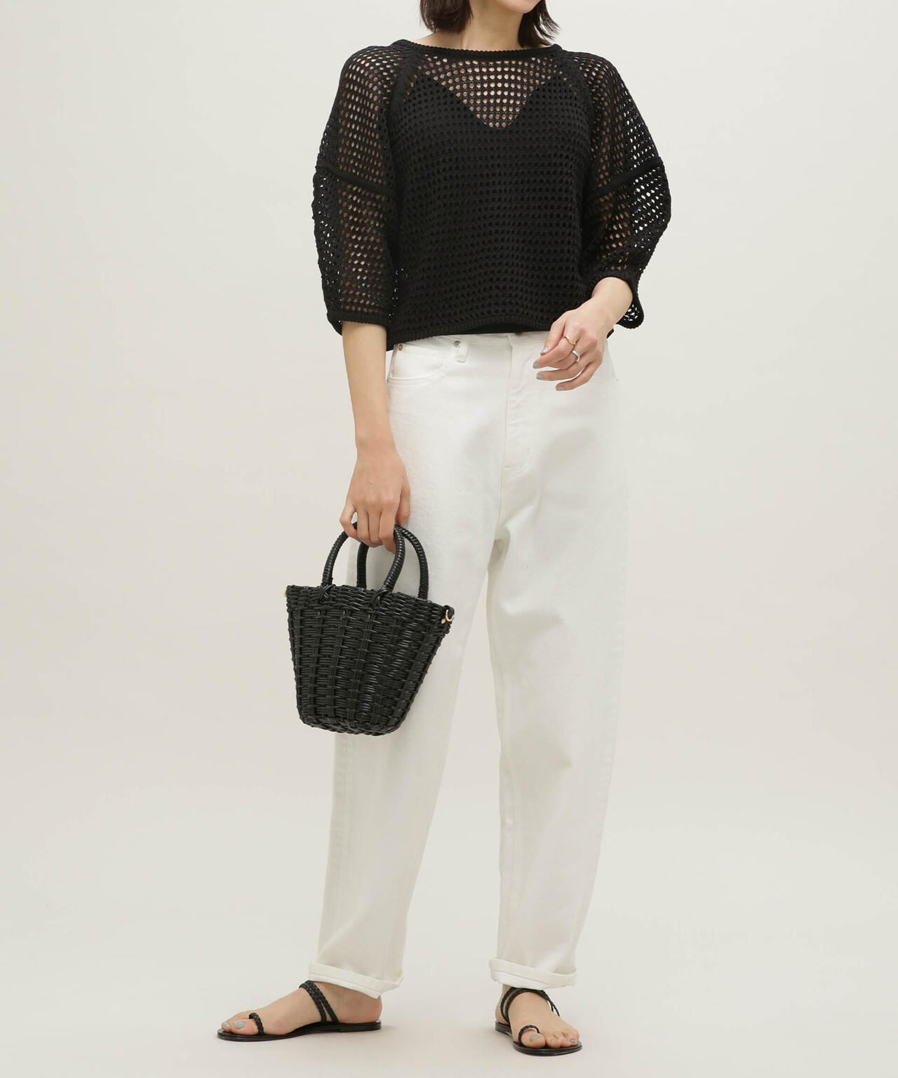 LB.03/メッシュニット2wayトップス 6693122310