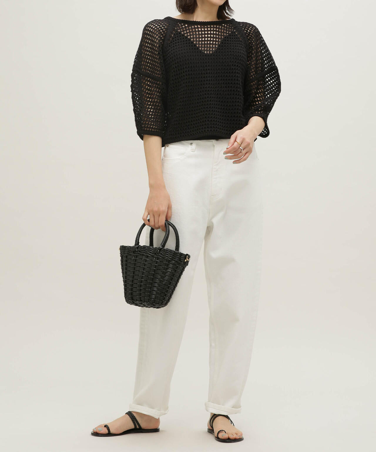 LB.03/メッシュニット2wayトップス 6693122310