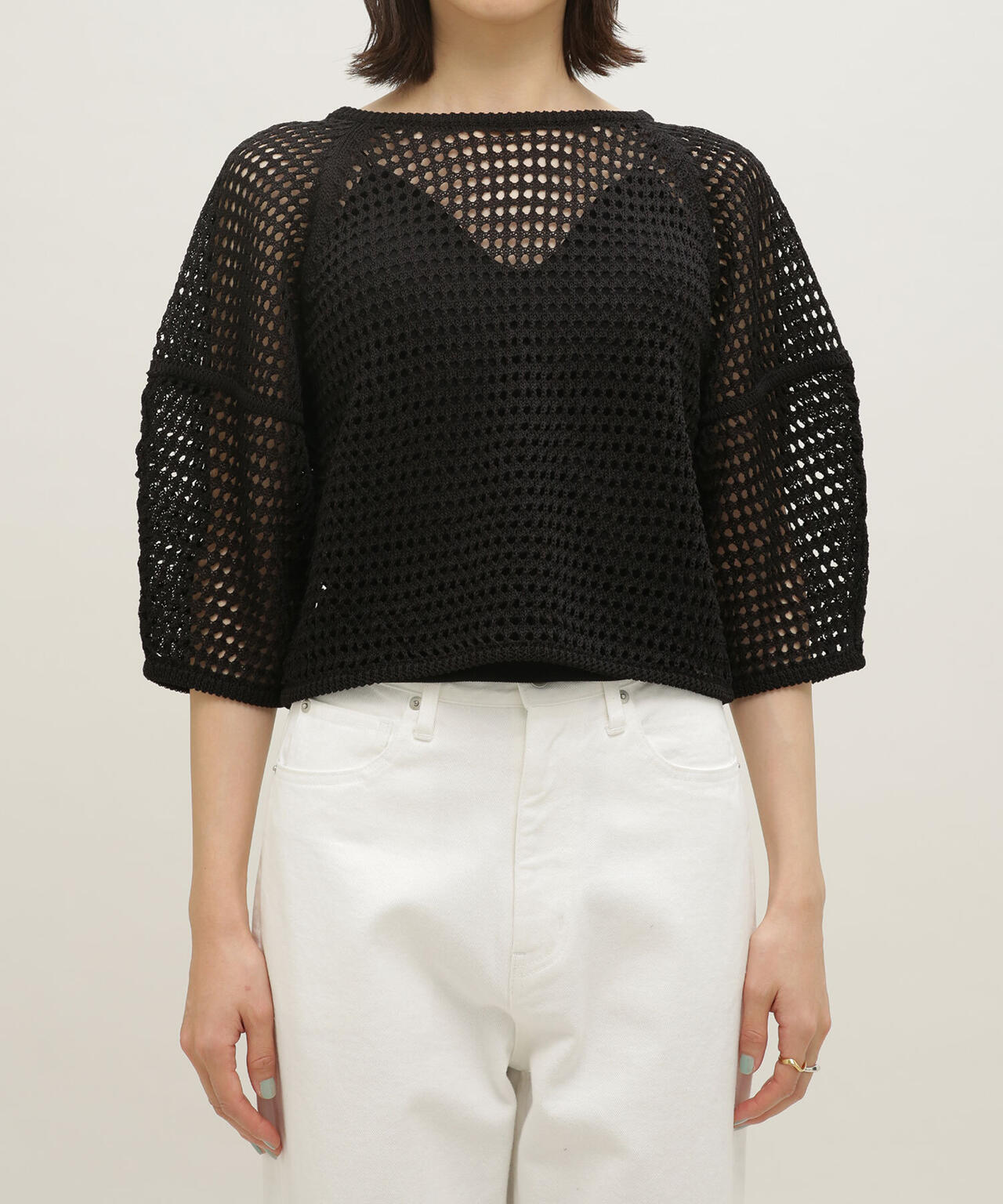 LB.03/メッシュニット2wayトップス 6693122310