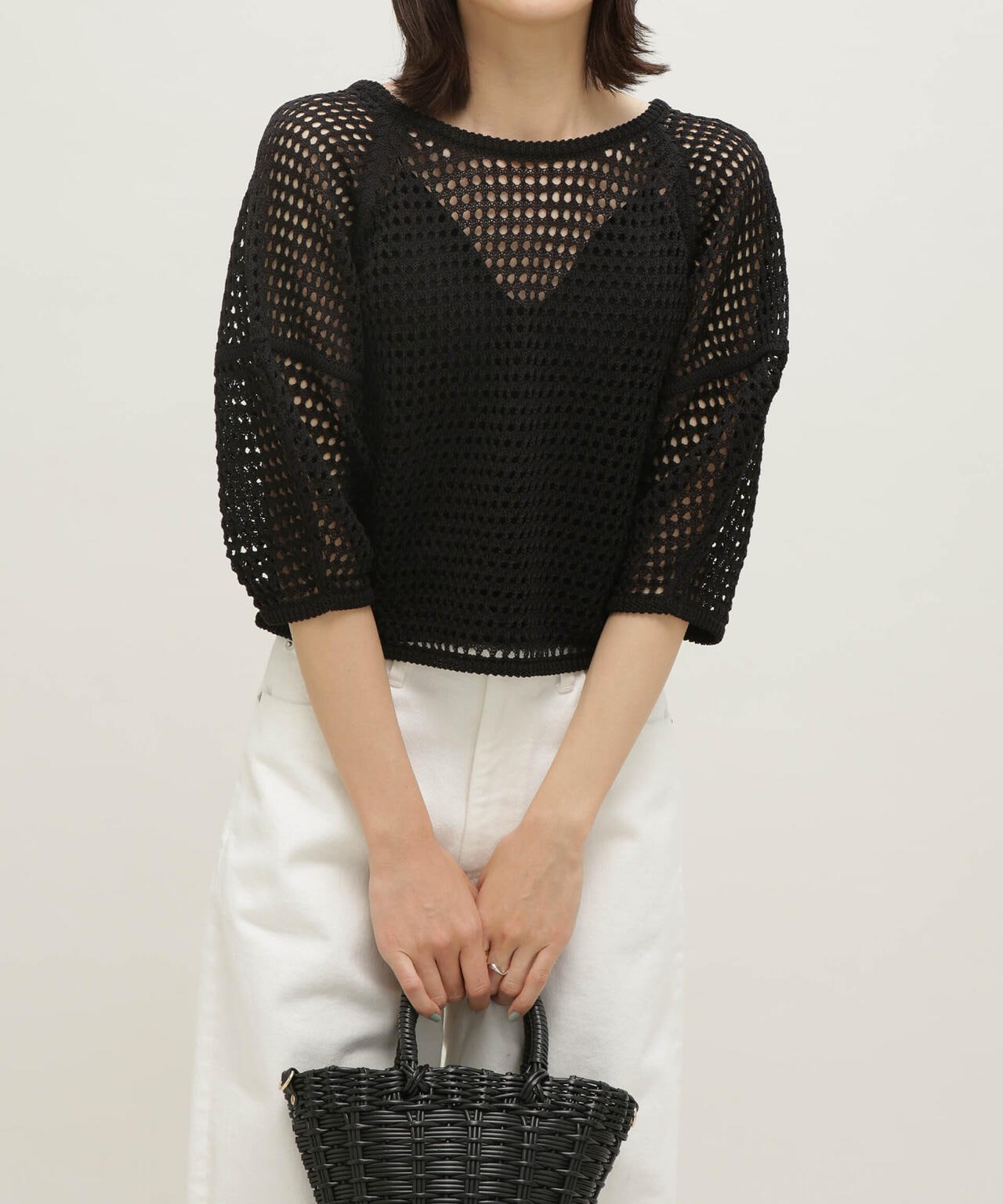 LB.03/メッシュニット2wayトップス 6693122310