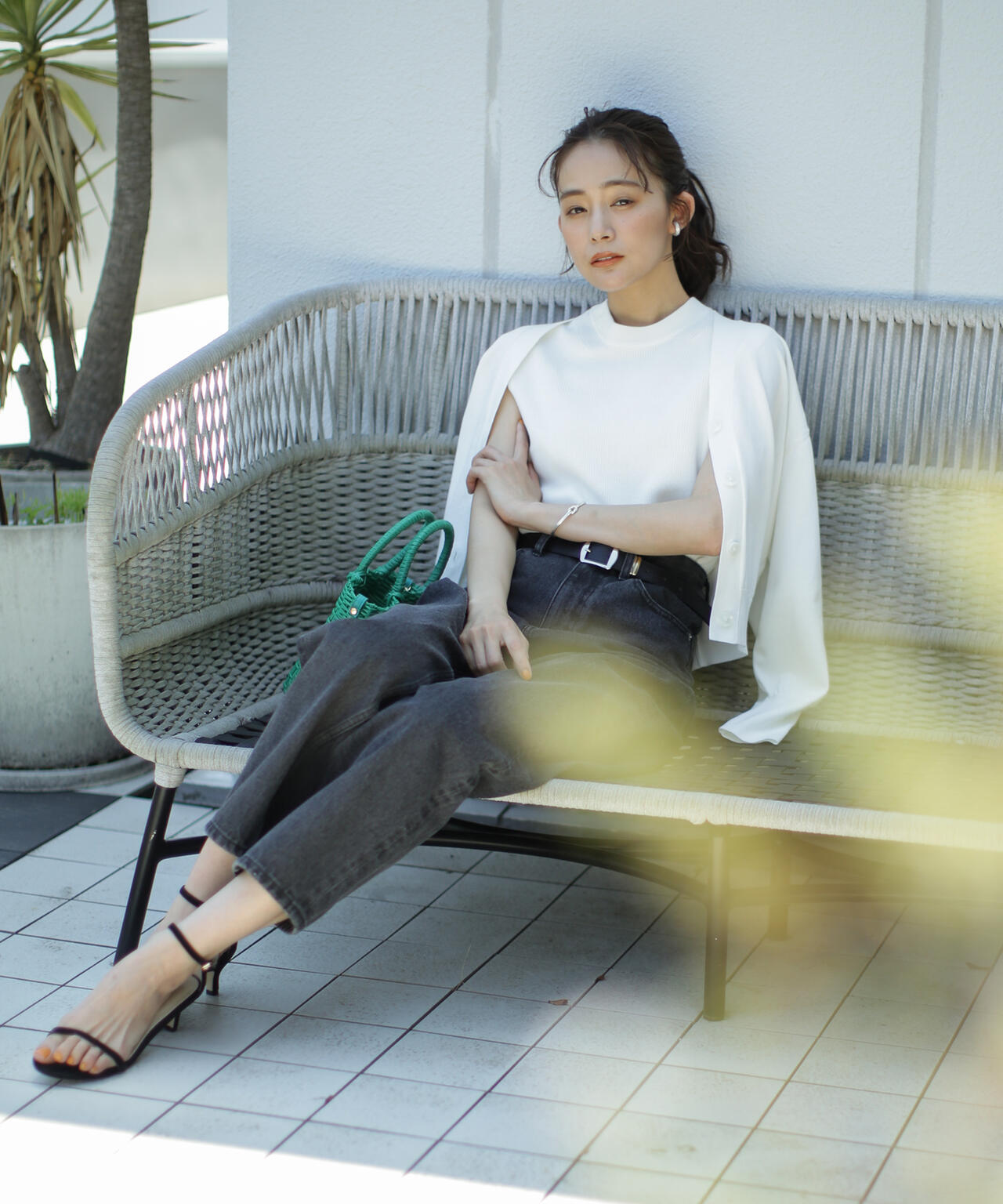 LB.03/GIZA強撚コットンカーディガン 6693122324