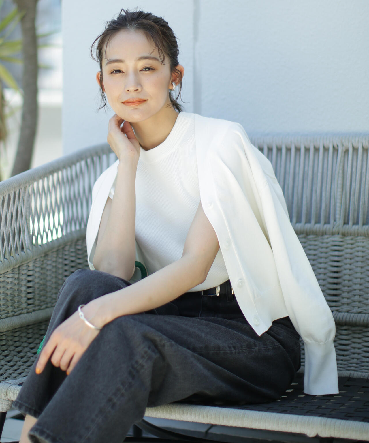 LB.03/GIZA強撚コットンカーディガン 6693122324