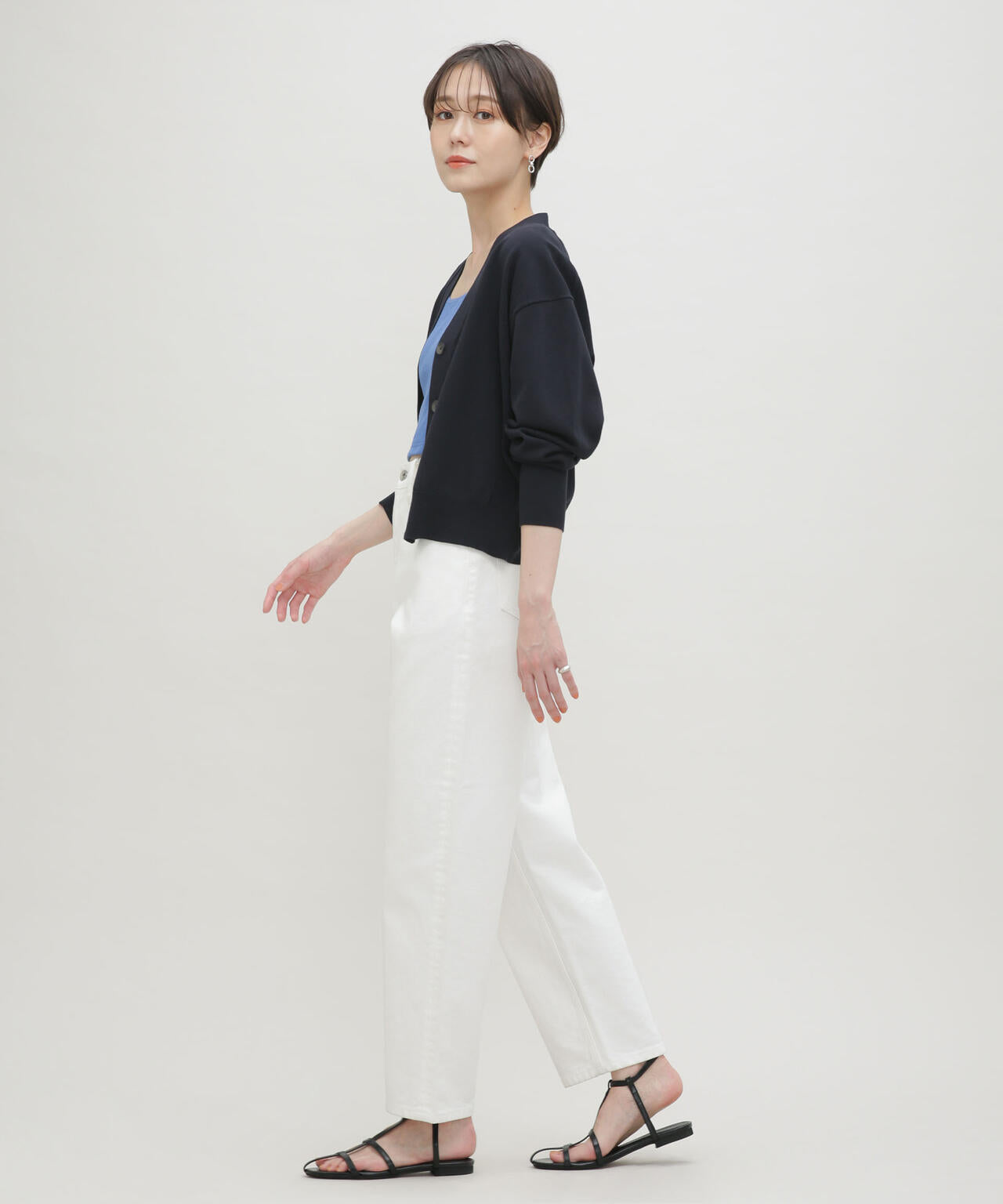 LB.03/GIZA強撚コットンカーディガン 6693122324