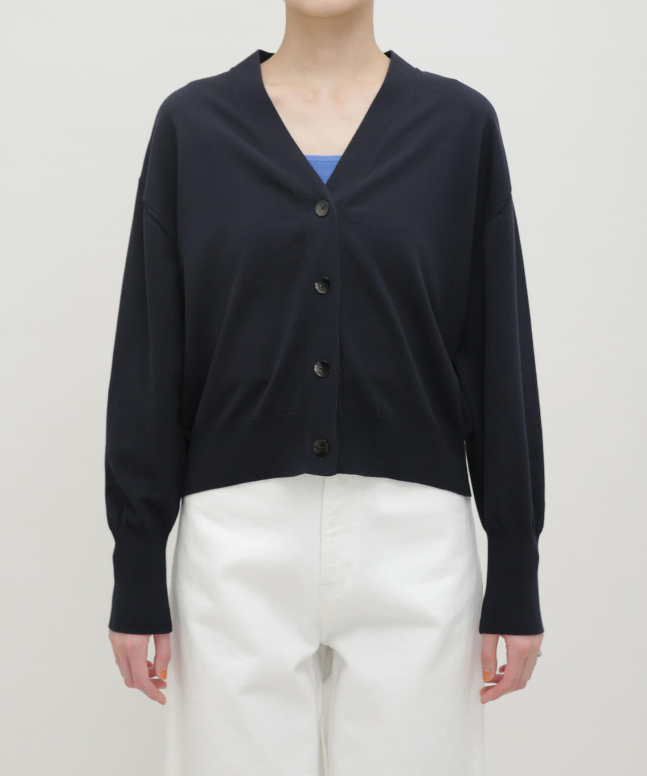 LB.03/GIZA強撚コットンカーディガン 6693122324