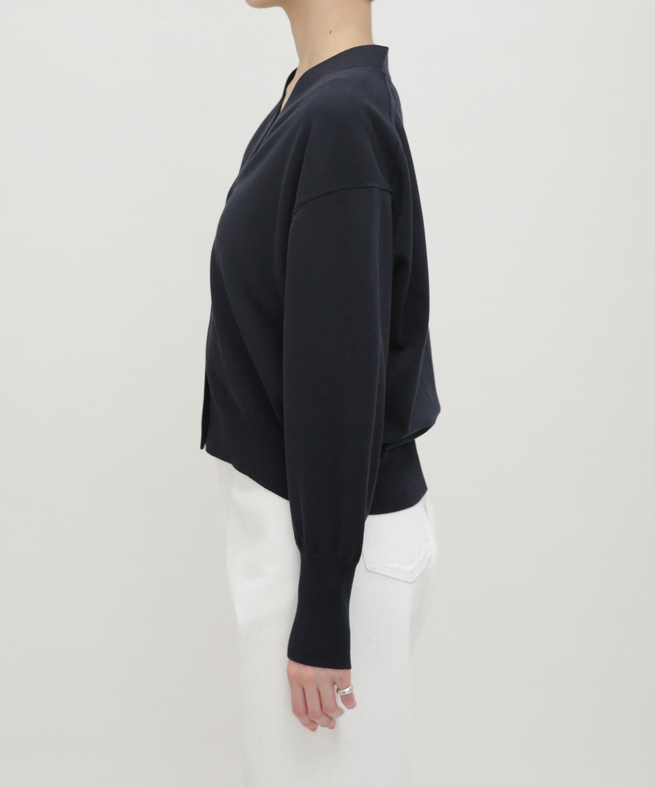 LB.03/GIZA強撚コットンカーディガン 6693122324