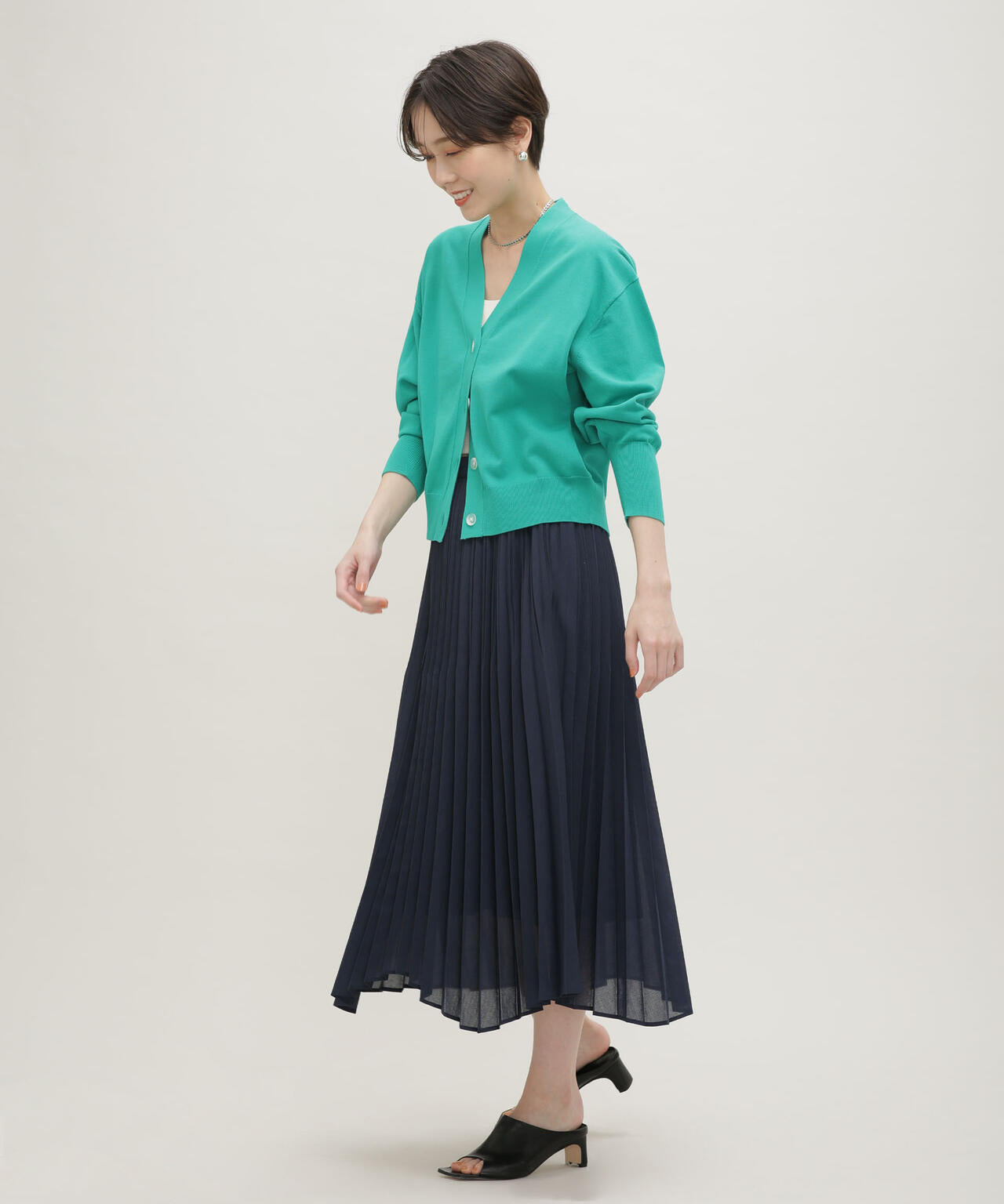 LB.03/GIZA強撚コットンカーディガン 6693122324