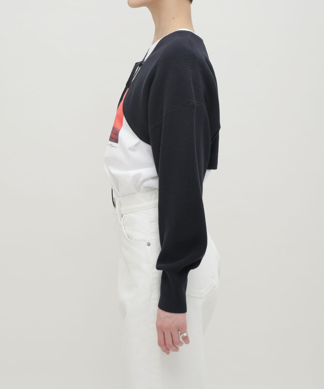 LB.03/GIZA強撚コットンボレロ 6693122325