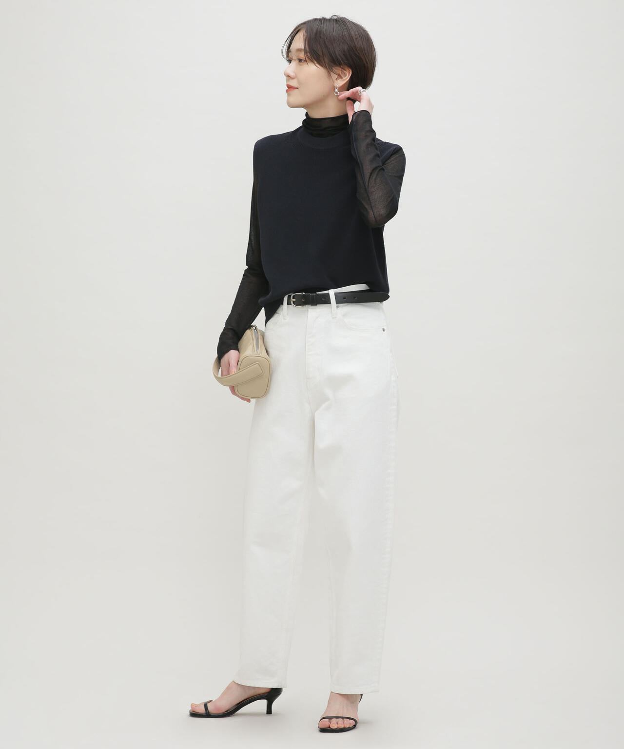 LB.03/GIZA強撚コットンノースリーブニット 6693122326