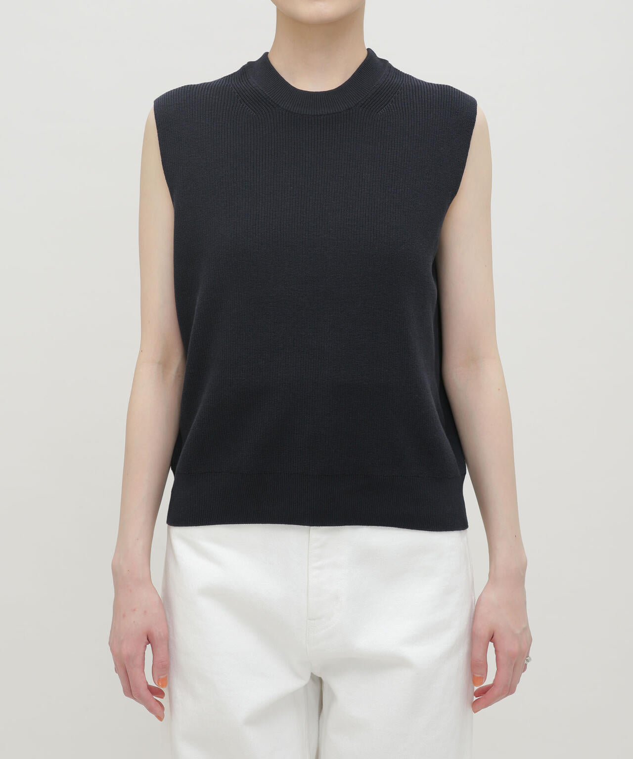 LB.03/GIZA強撚コットンノースリーブニット 6693122326