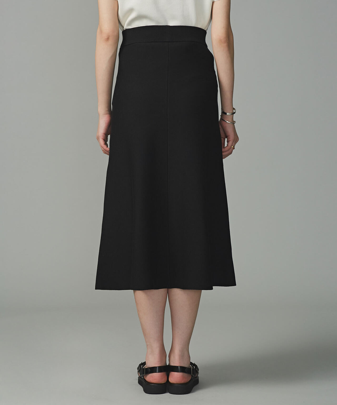 LB.01/スムース編みニットフレアスカート 6693130312