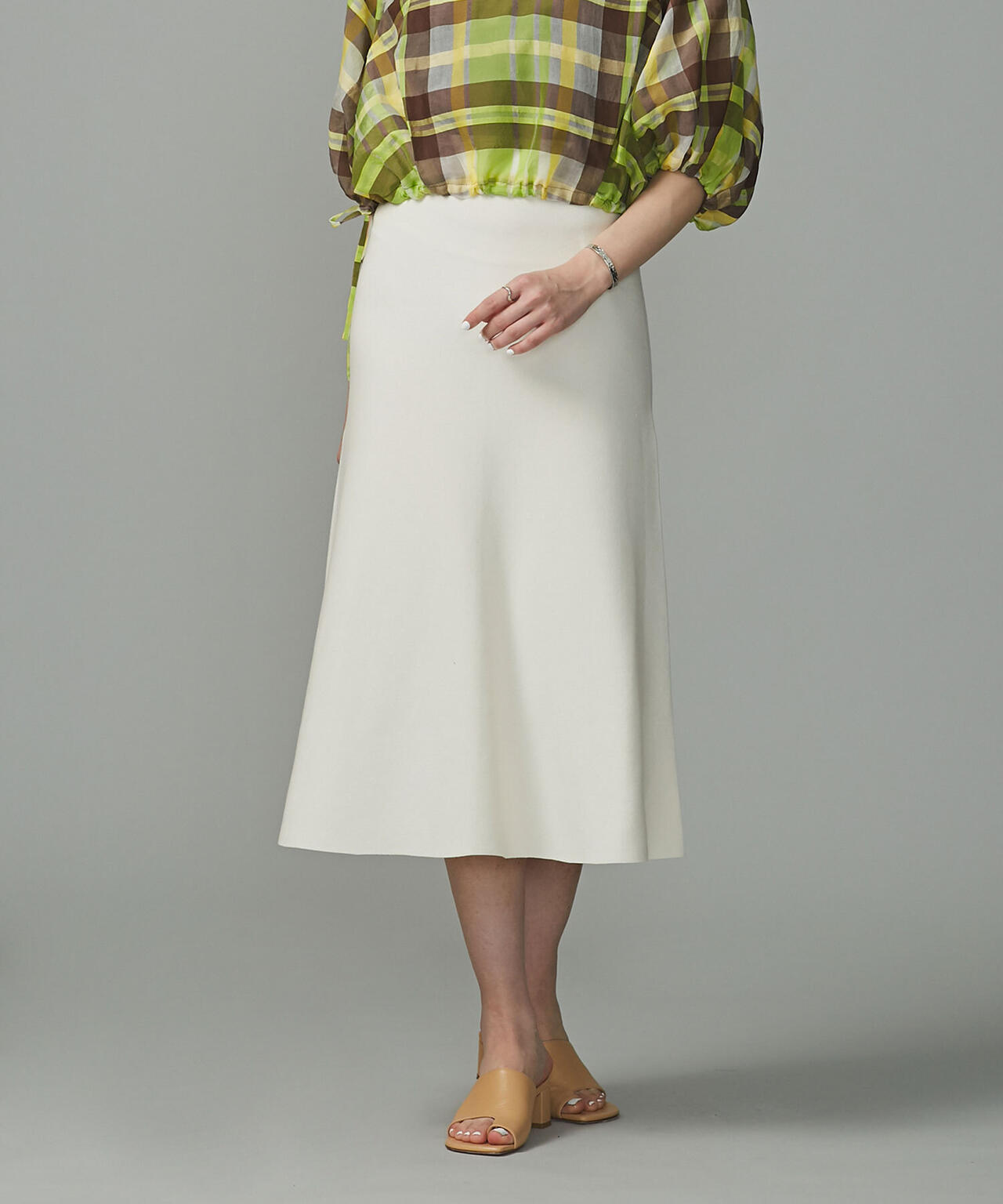 LB.01/スムース編みニットフレアスカート 6693130312