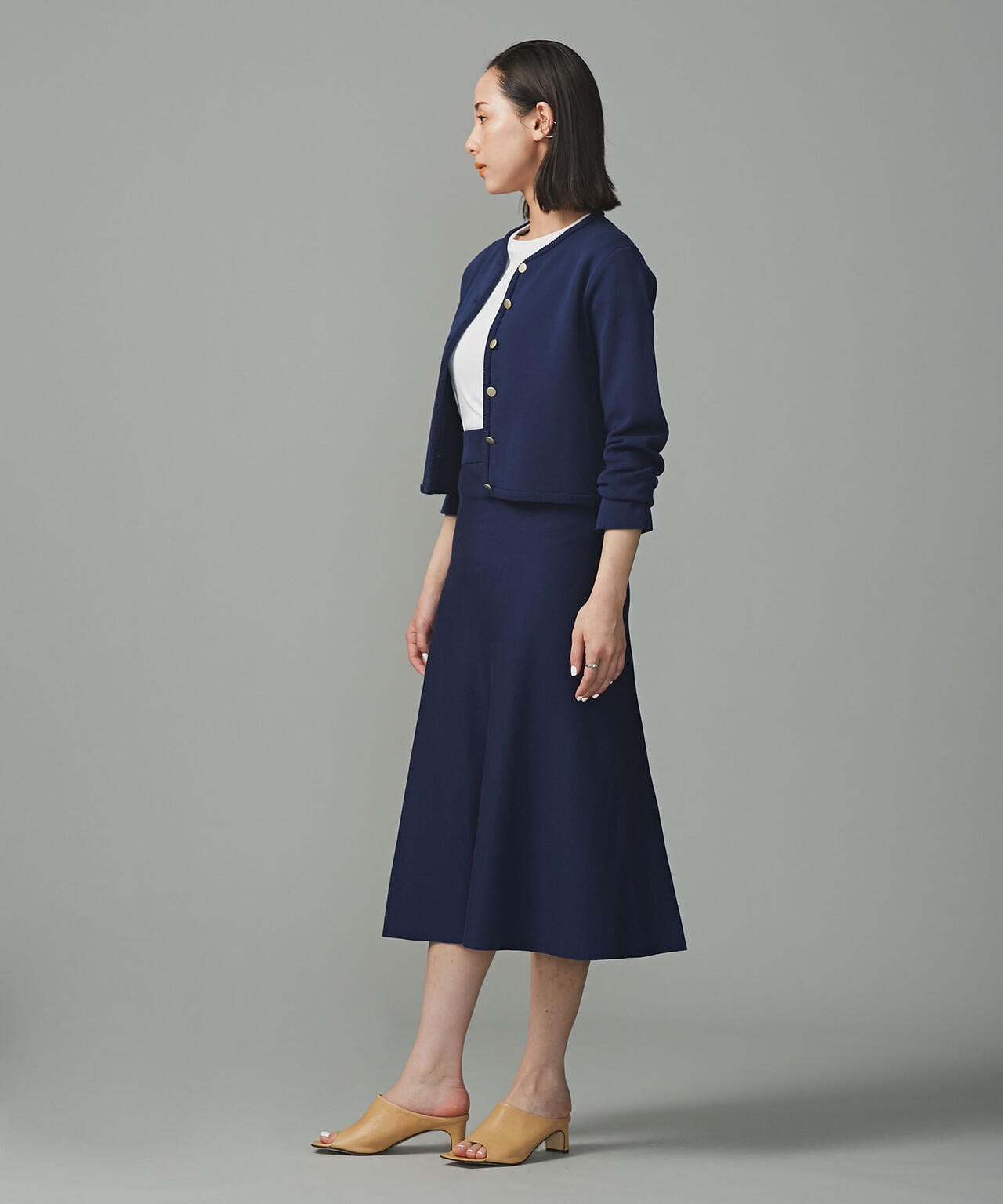 LB.01/スムース編みニットフレアスカート 6693130312