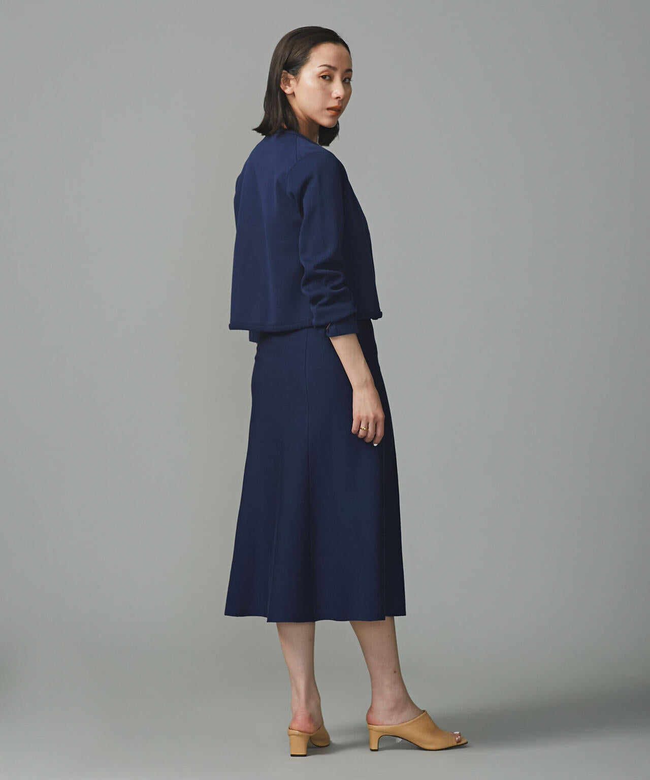 LB.01/スムース編みニットフレアスカート 6693130312