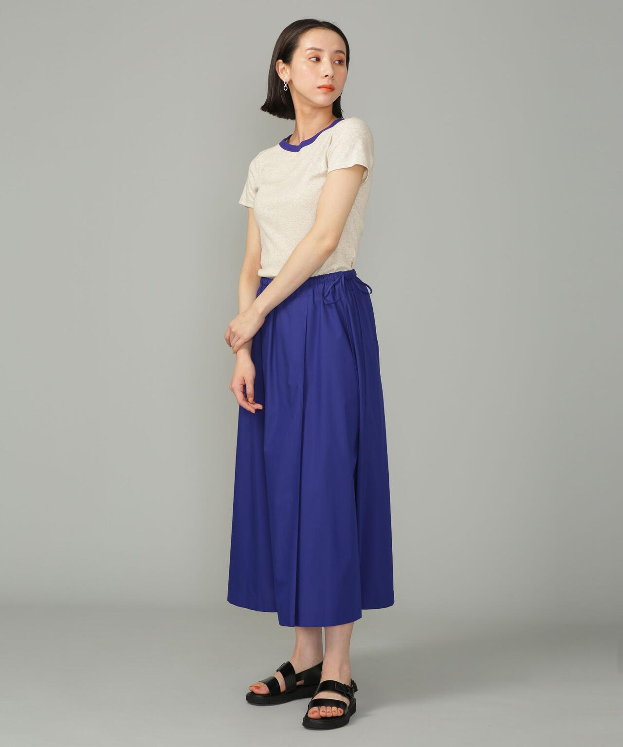 LB.01/コットンポリエステル タックフレアスカート 6693130313