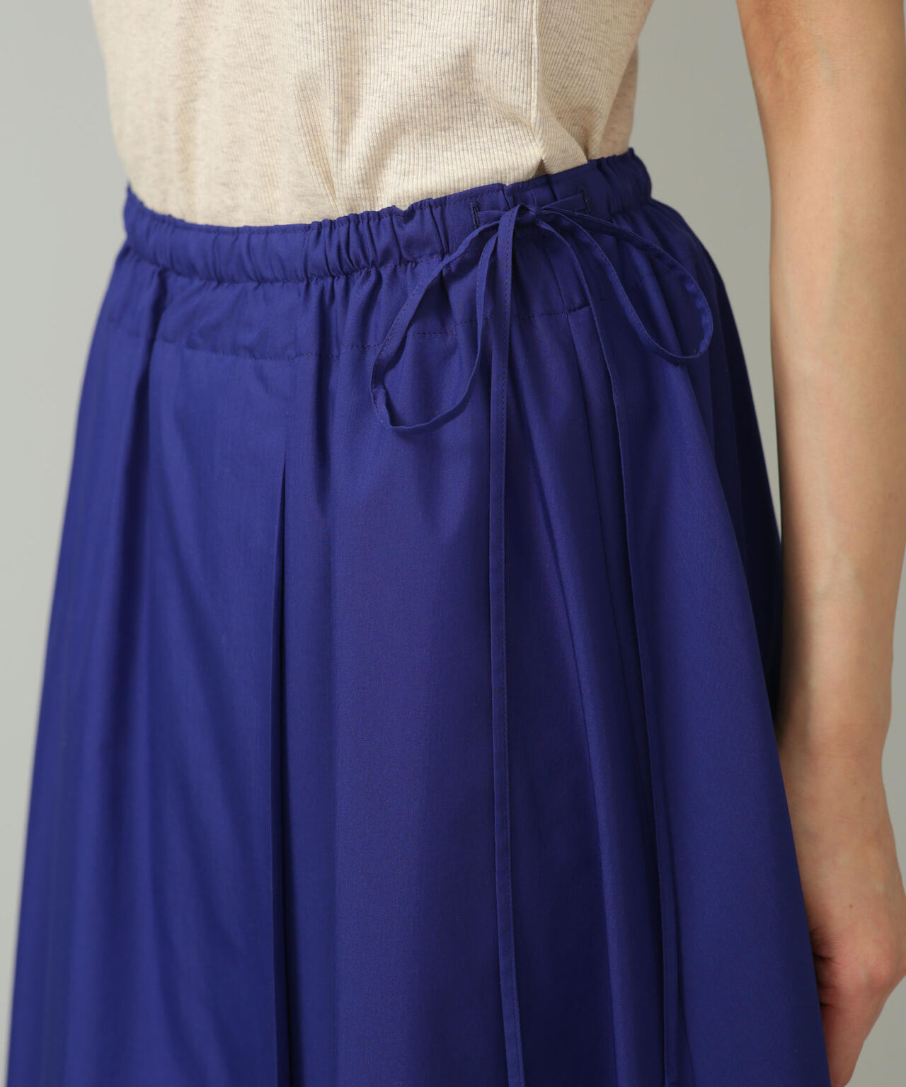 LB.01/コットンポリエステル タックフレアスカート 6693130313