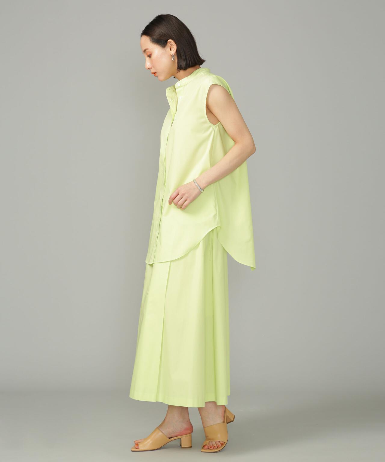 LB.01/コットンポリエステル タックフレアスカート 6693130313