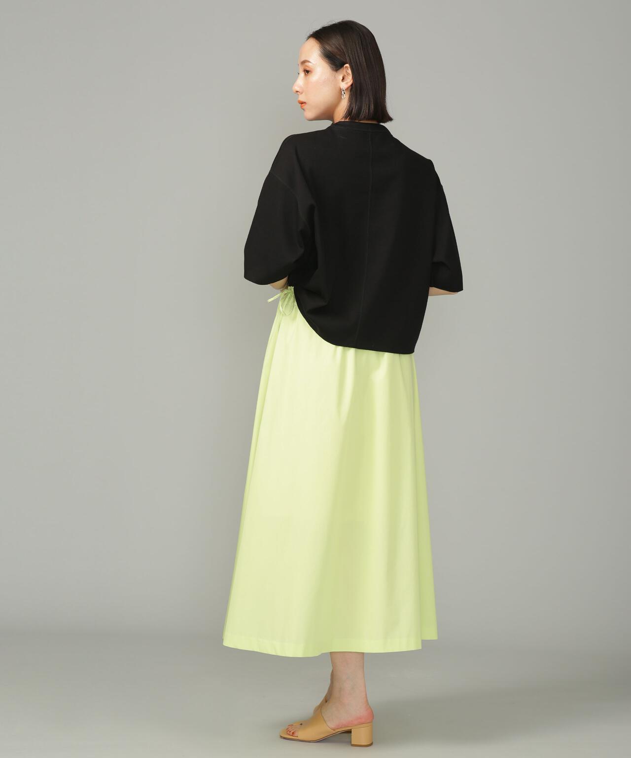 LB.01/コットンポリエステル タックフレアスカート 6693130313