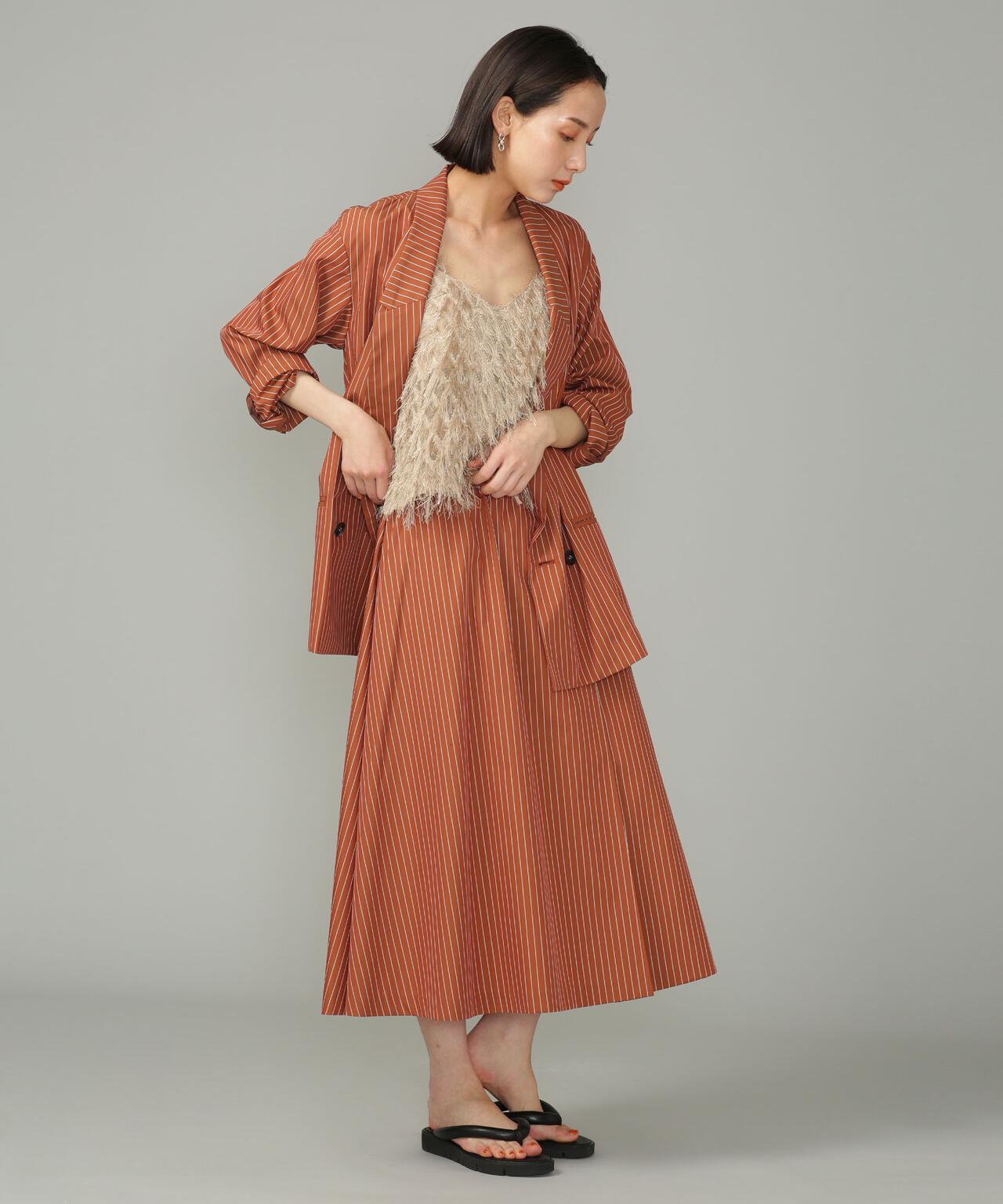 LB.01/コットンポリエステル タックフレアスカート 6693130313