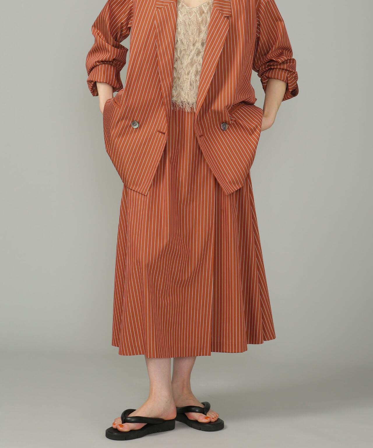 LB.01/コットンポリエステル タックフレアスカート 6693130313