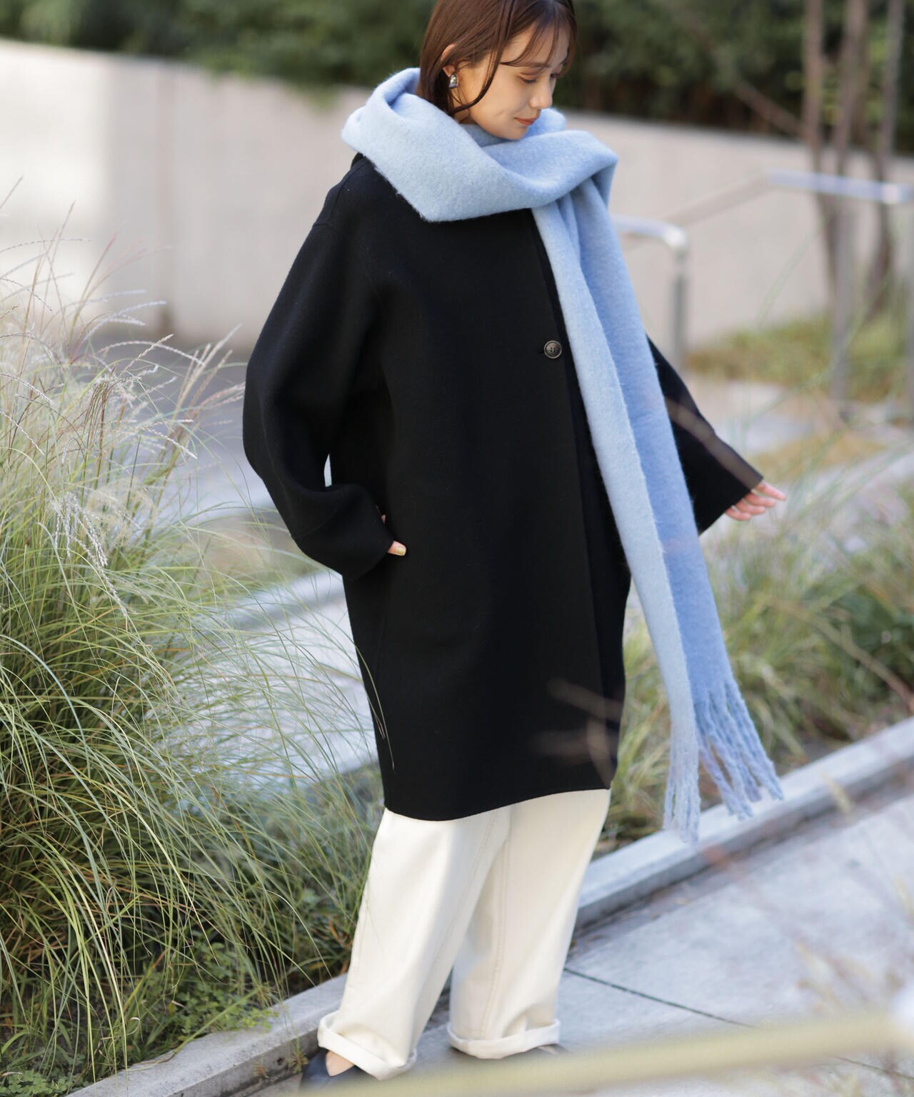 スーパー140ウールリバーフードコート 6693211302