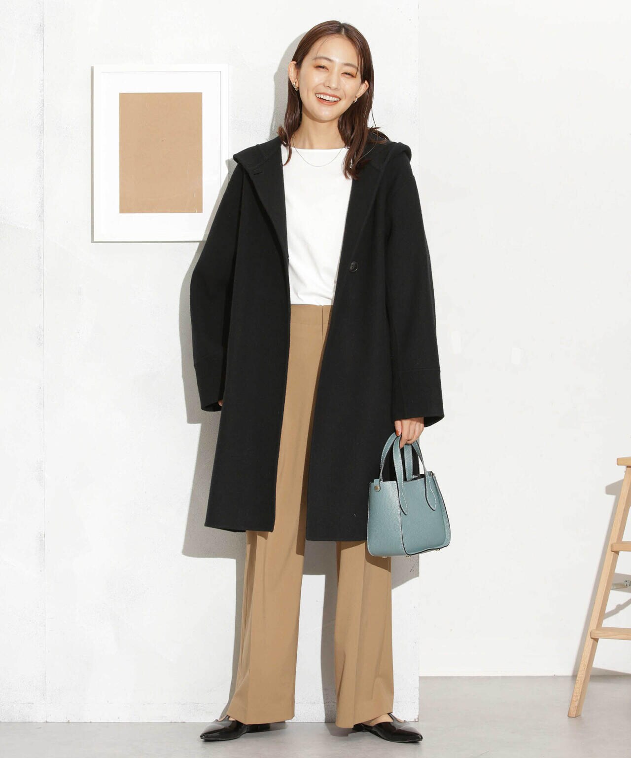 スーパー140ウールリバーフードコート 6693211302