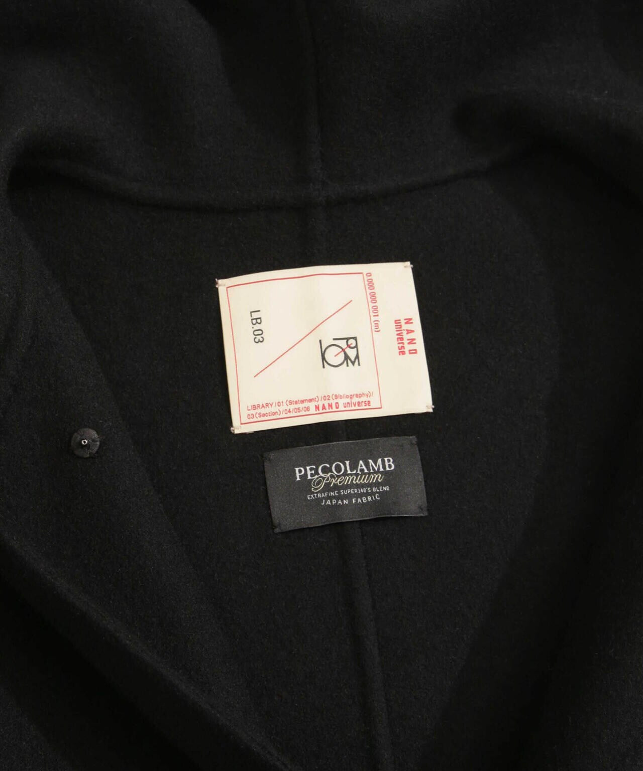 スーパー140ウールリバーフードコート 6693211302