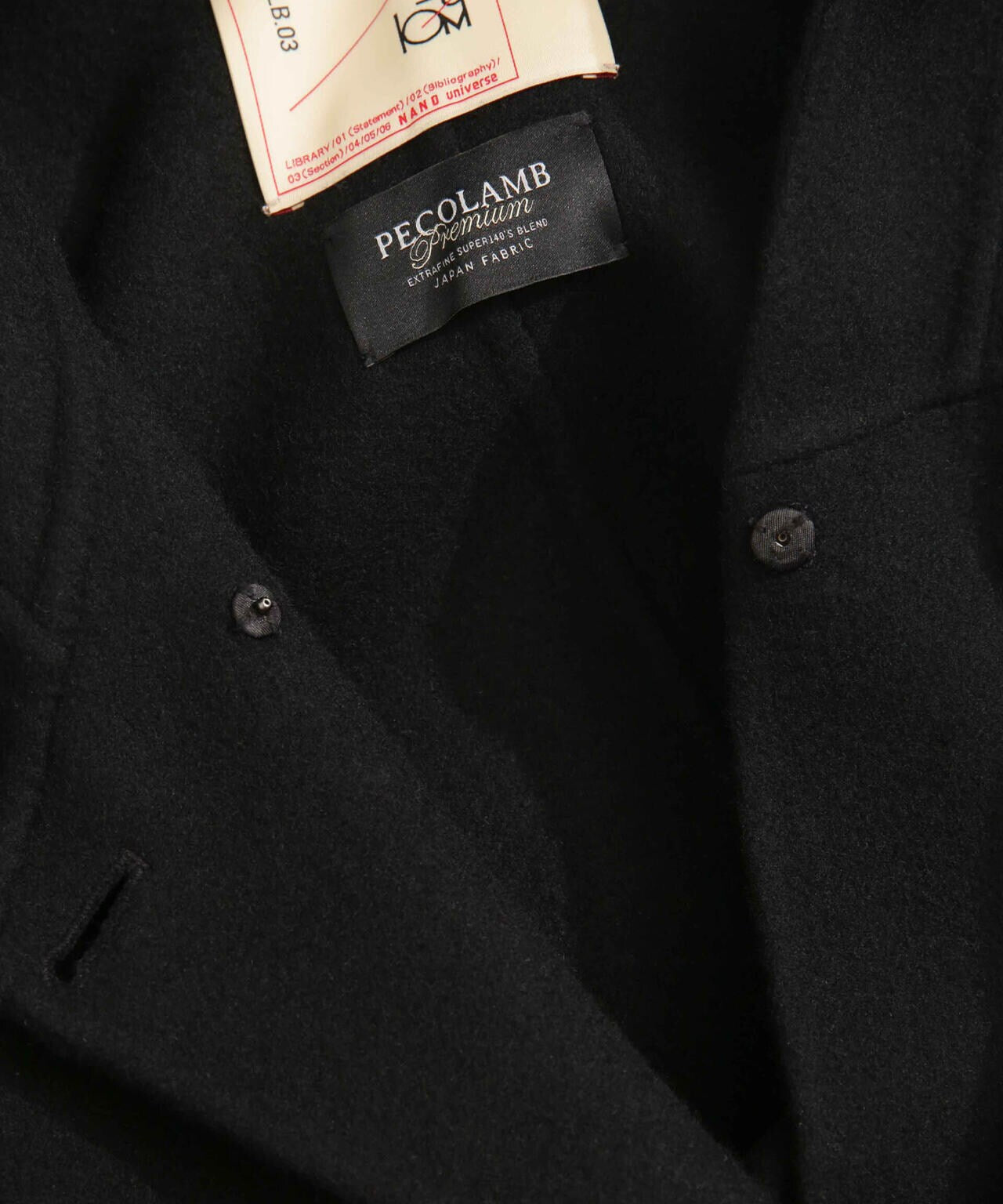 スーパー140ウールリバーフードコート 6693211302