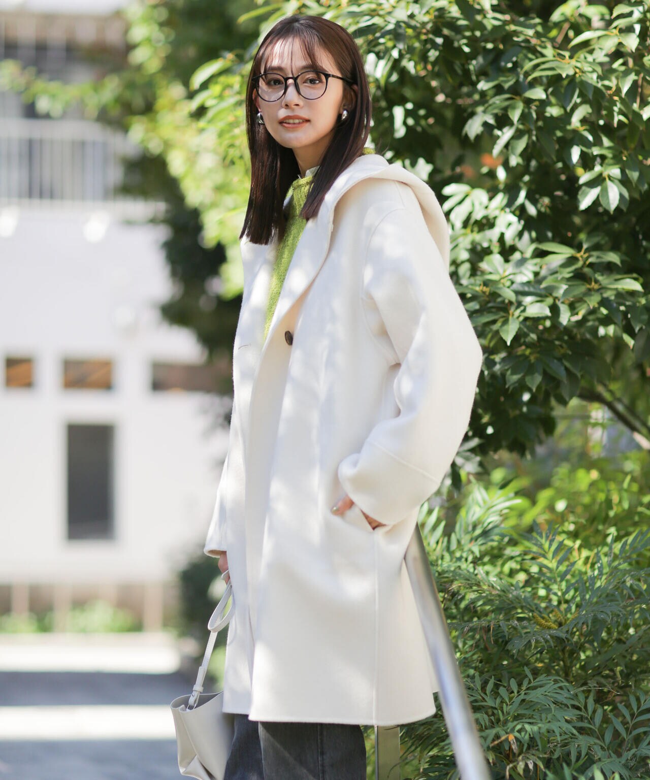 スーパー140ウールリバーフードコート 6693211302