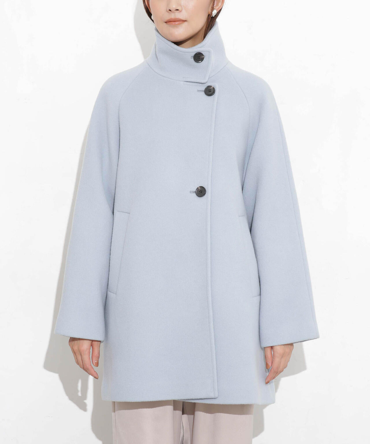 MANTECO BIBYE スタンドカラーコート 6693211306