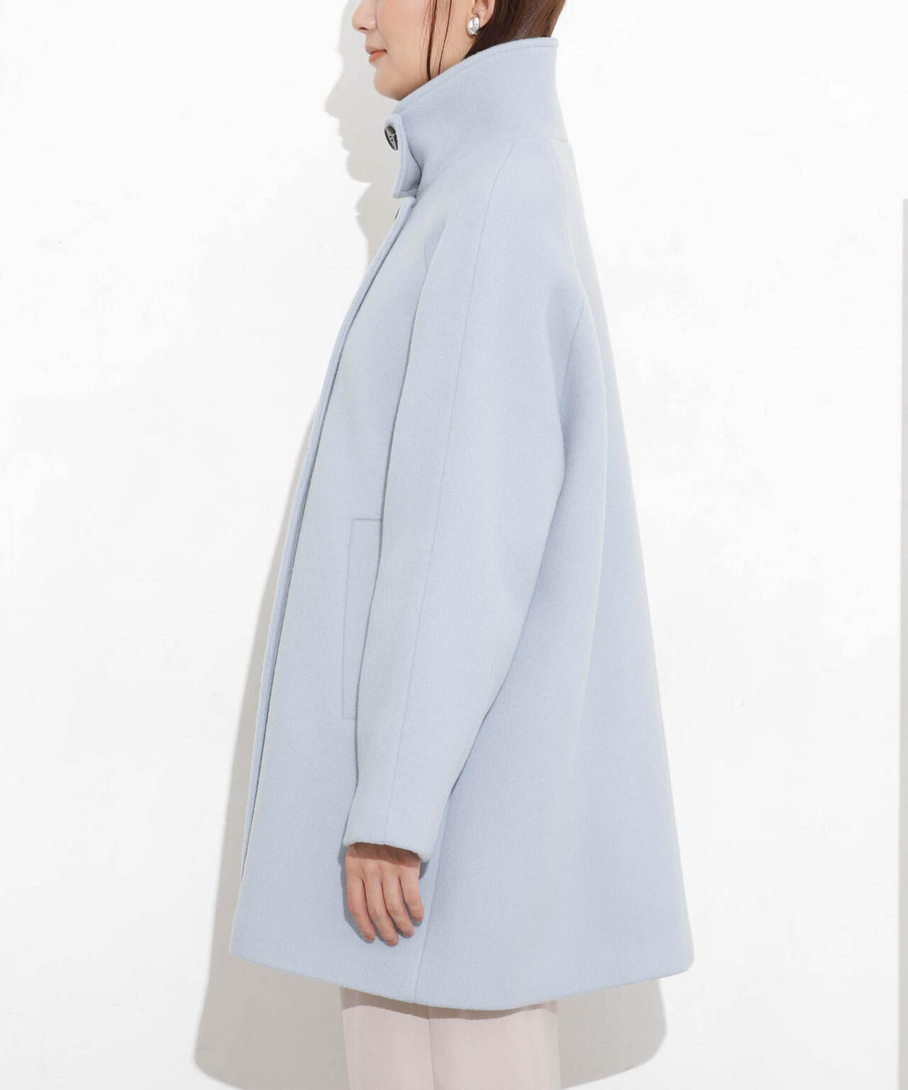 MANTECO BIBYE スタンドカラーコート 6693211306