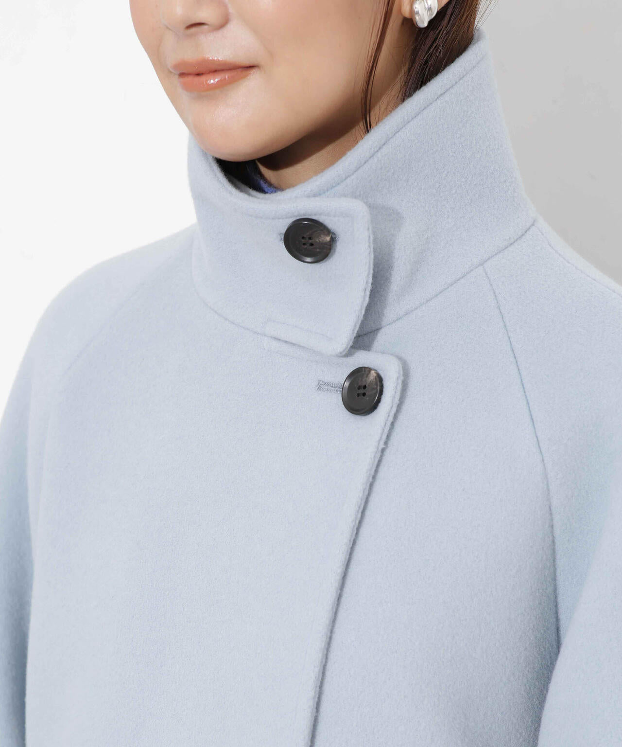 MANTECO BIBYE スタンドカラーコート 6693211306