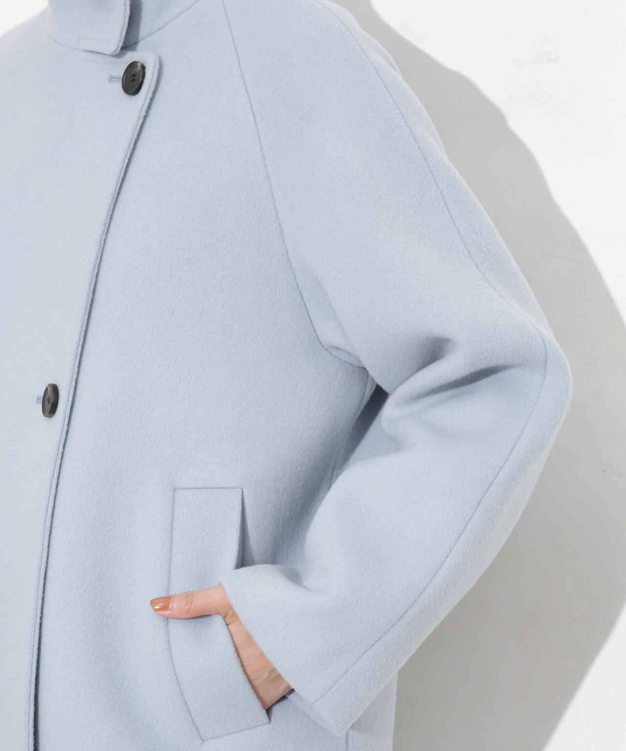 MANTECO BIBYE スタンドカラーコート 6693211306