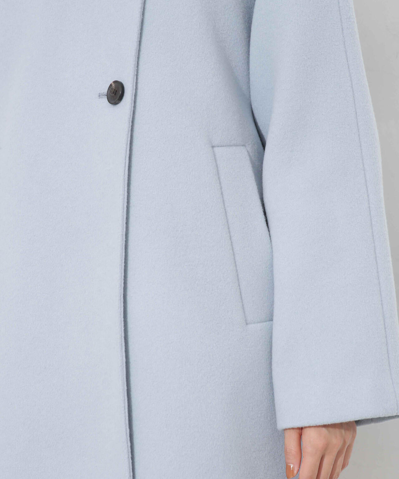 MANTECO BIBYE スタンドカラーコート 6693211306