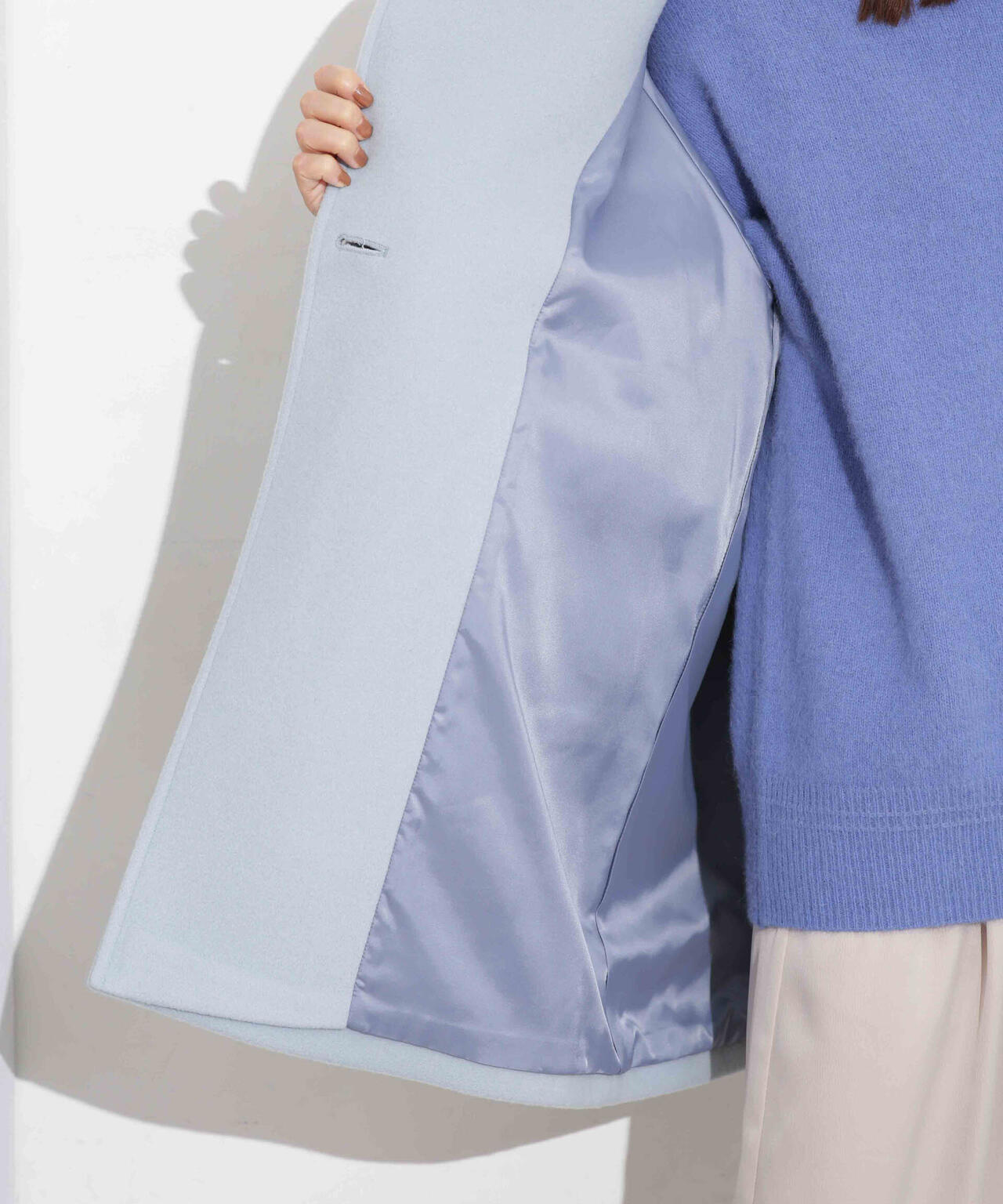 MANTECO BIBYE スタンドカラーコート 6693211306