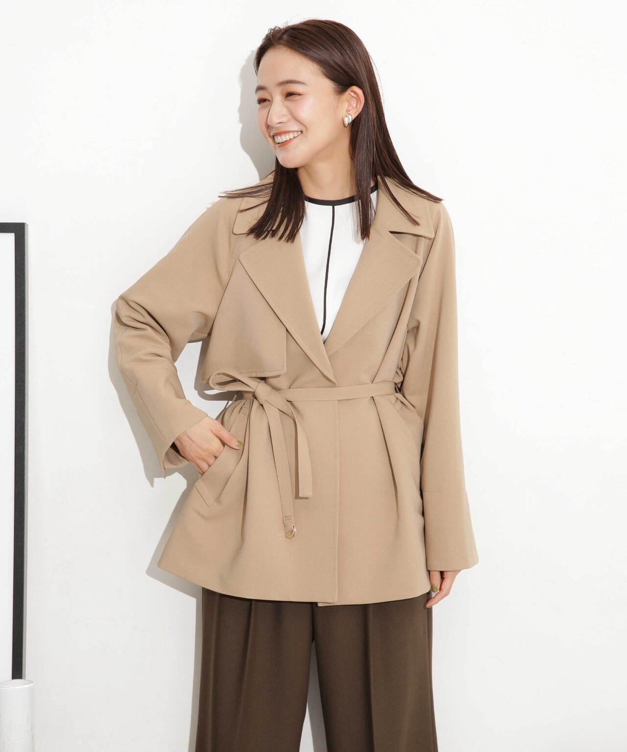 ベルテッドドビーミドルコート 6693211308