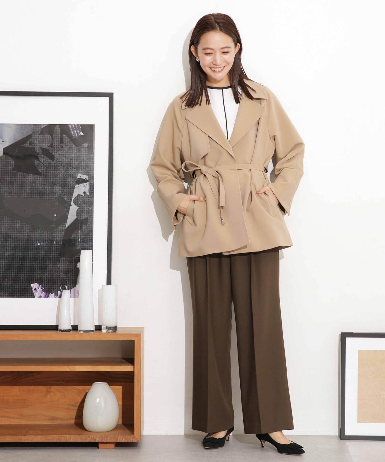 ベルテッドドビーミドルコート 6693211308