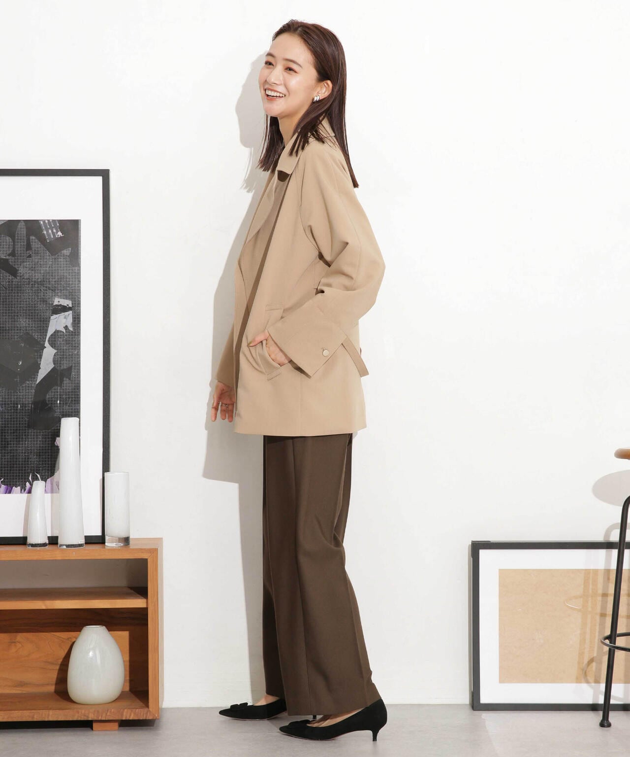 ベルテッドドビーミドルコート 6693211308