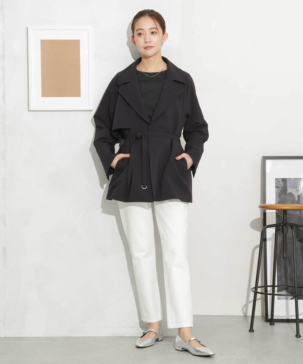 ベルテッドドビーミドルコート 6693211308