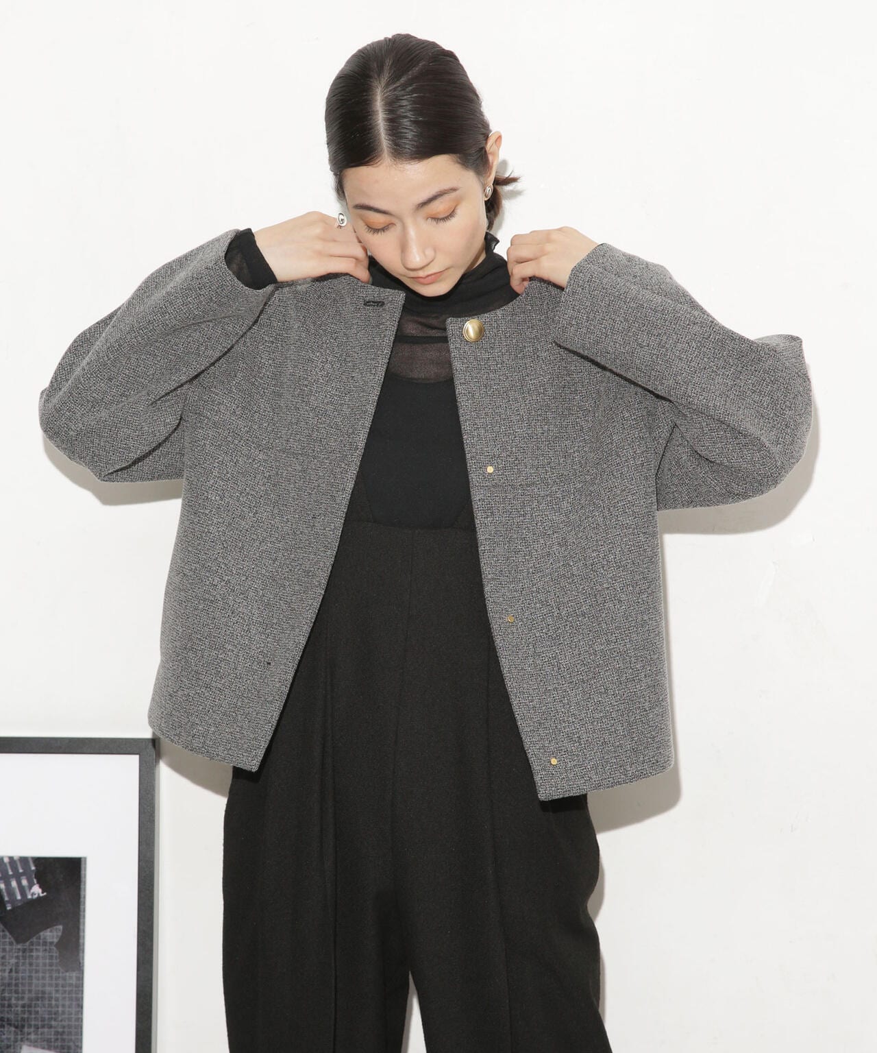 ボンディングノーカラーコート(セットアップ可) 6693211314