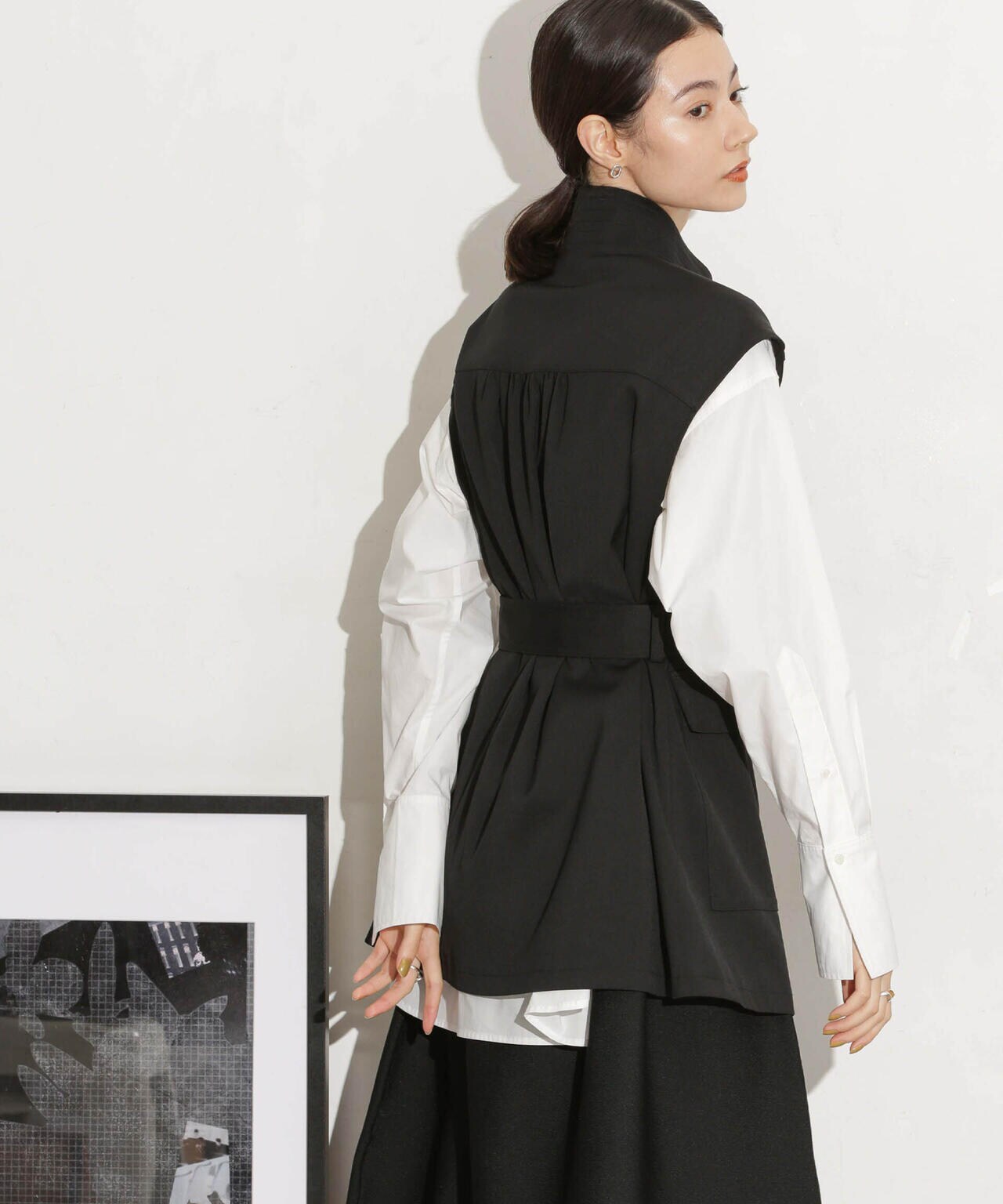 ベルト付きスタンドベスト 6693216303