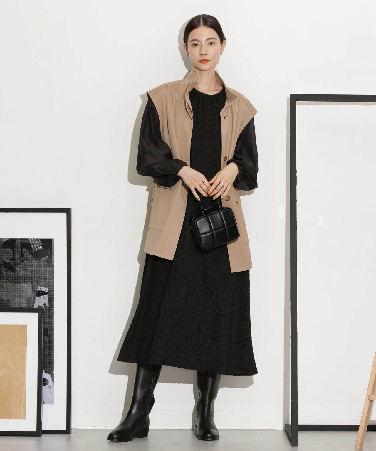 ベルト付きスタンドベスト 6693216303